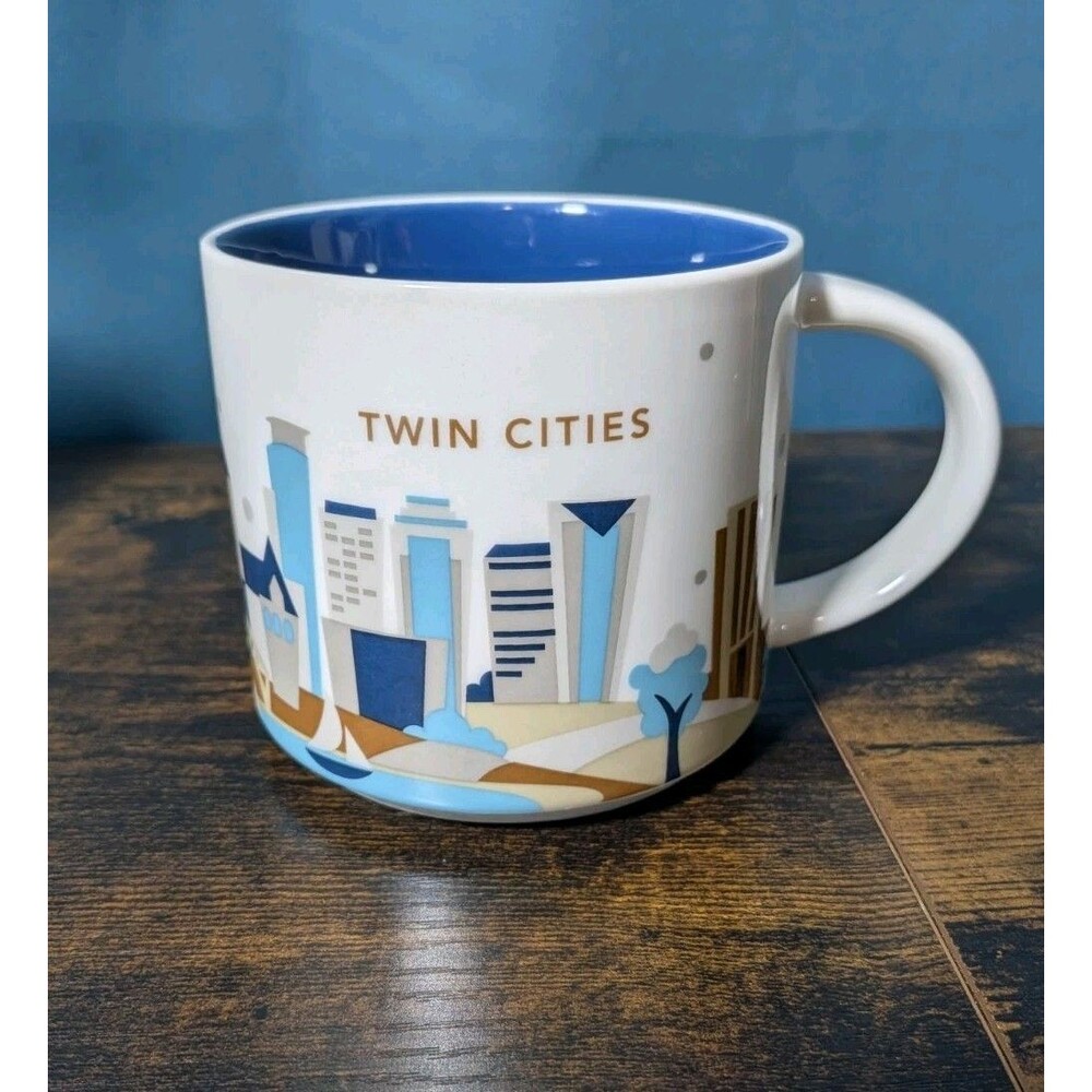 Starbucks Twin Cities Minnesota You Are Here Series 14oz Coffee Tea Mug Cup 2015